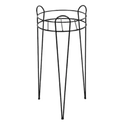 Black Metal Wire Plant Stand, 21"