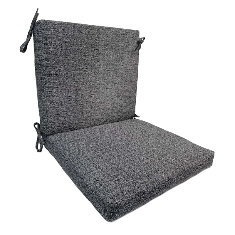 Fiddlestix Premium Dark Grey Outdoor Hinged Seat Cushion 1 Fiddlestix Premium Dark Grey Outdoor Hinged Seat Cushion