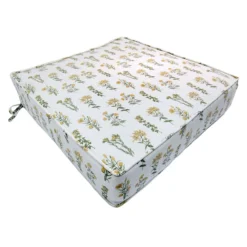 Honeybloom Floral Print Gusseted Outdoor Deep Seat Cushion