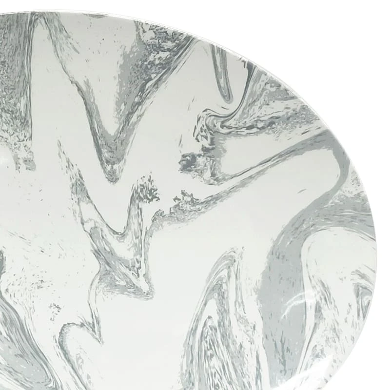 Laila Ali Marbled Melamine Oval Serving Tray 2 Laila Ali Marbled Melamine Oval Serving Tray - Image 2