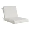 Premium Tristin Heather White Outdoor Hinged Seat Cushion