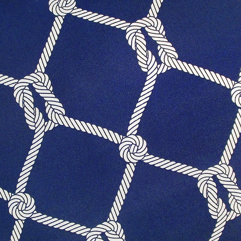 Providence Navy Blue Rope Gusseted Outdoor Deep Seat Cushion 2 Providence Navy Blue Rope Gusseted Outdoor Deep Seat Cushion - Image 2