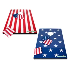Providence Patriotic Wooden Cornhole Set