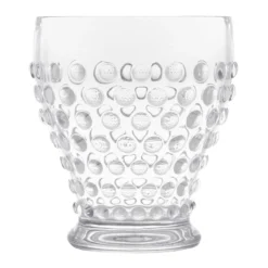 Set Of 4 Hobnail Textured Plastic Cup, 12oz