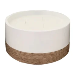 White Rope Citronella Candle, 29oz